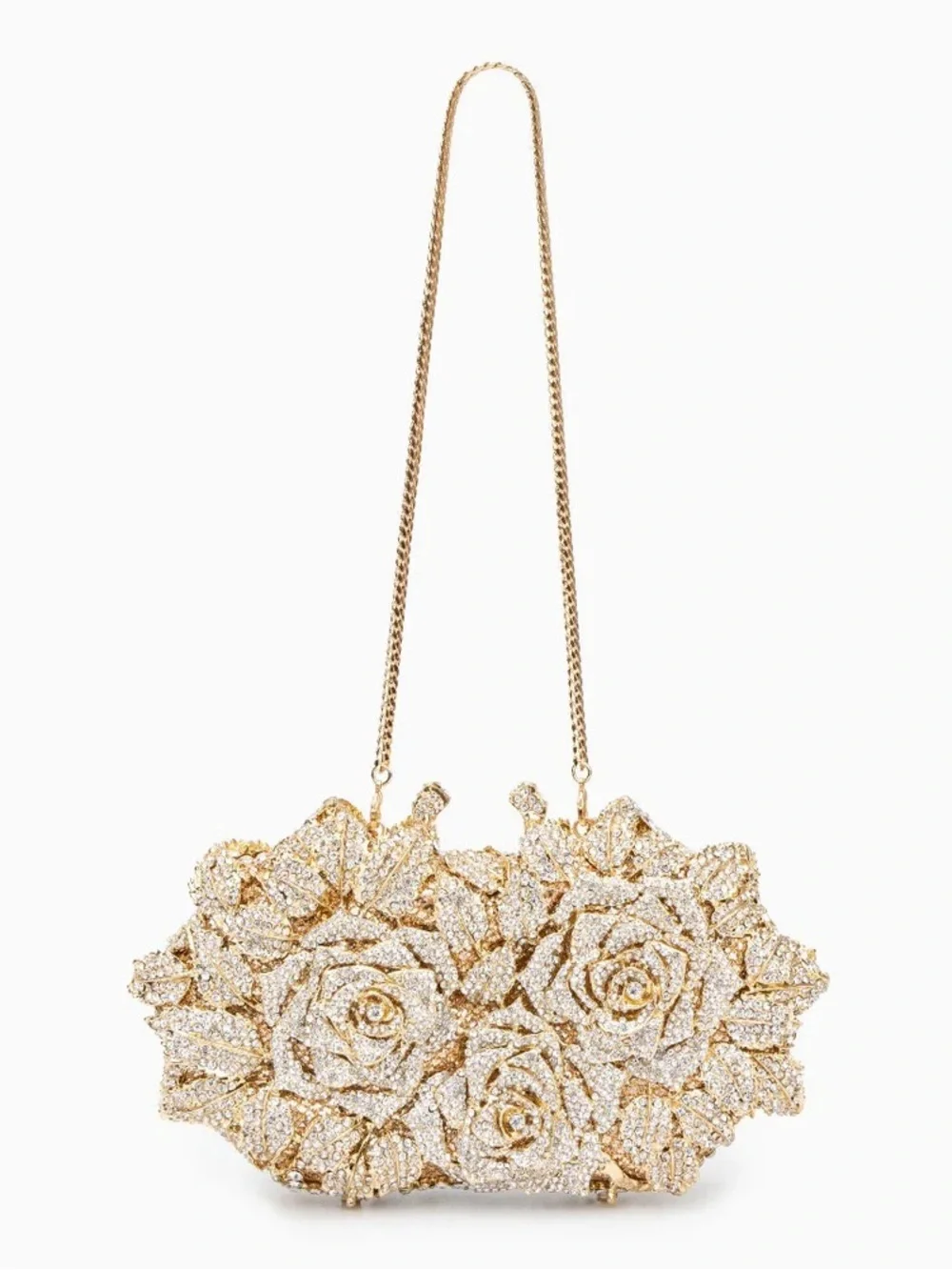 Verano Hill Cecilia Rose Clutch Bag Purse Gold